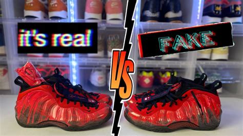nike foamposite real vs fake